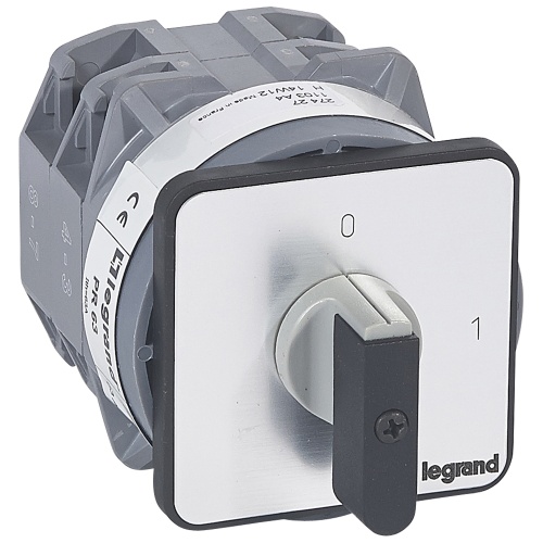 Выключатель - положение вкл/откл - PR 63 - 3П - 3 контакта - крепление на дверце | код 027427 |  Legrand